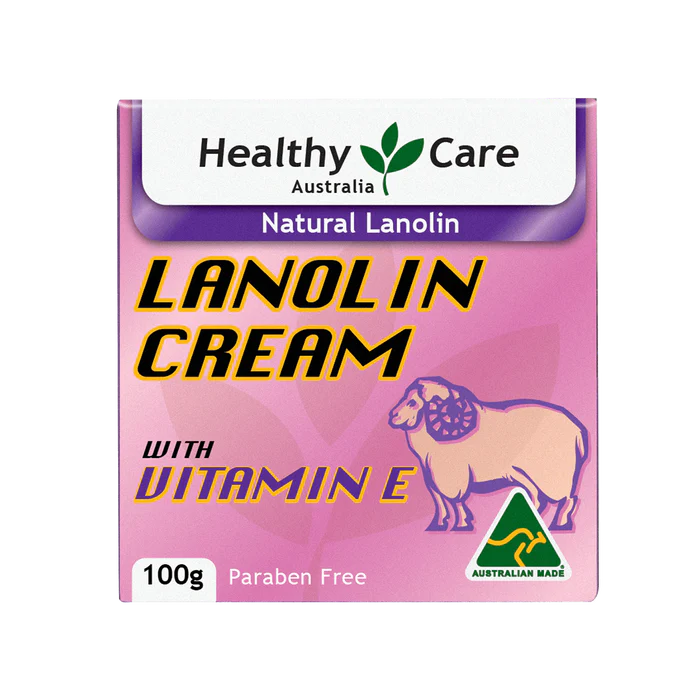 Healthy Care Lanolin Cream With Vitamin E 100g