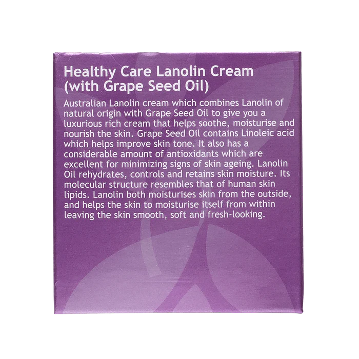 Healthy Care Lanolin Cream with Grape Seed 100g