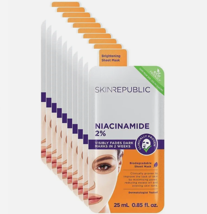 Skin Republic Niacinamide Sheet Mask 25ml (10 Pack)
