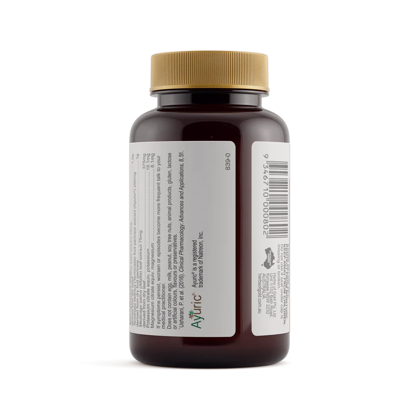 Herbs of Gold Gout Relief Complex 60 Capsules