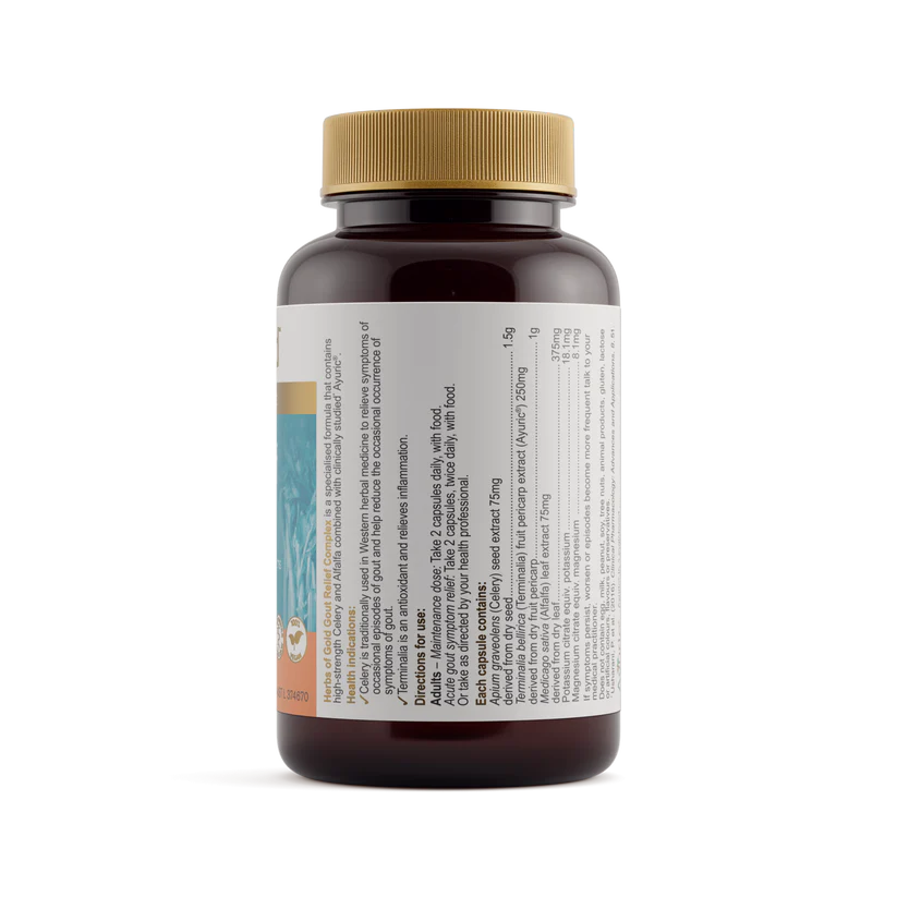 Herbs of Gold Gout Relief Complex 60 Capsules