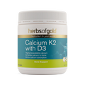 Herbs of Gold Calcium K2 with D3 90 Tablets