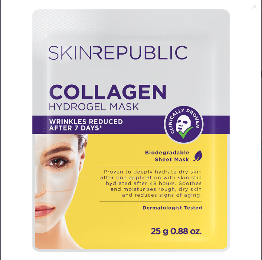 Skin Republic Collagen Hydrogel Face Mask 25g（10 Pack）