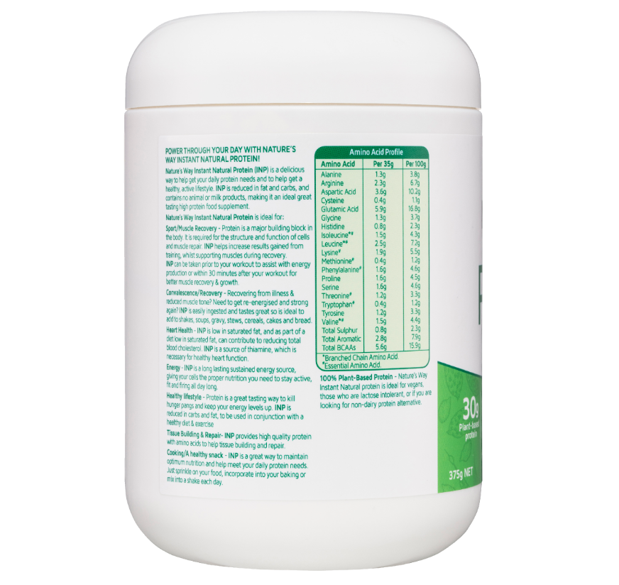 Nature's Way Instant Natural Protein Unflavoured 375g
