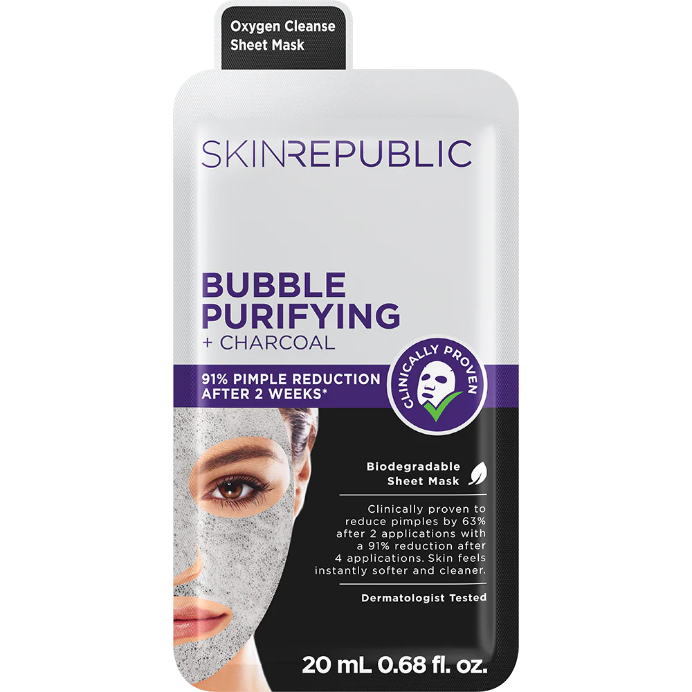 Skin Republic Bubble Purifying Charcoal Face Mask 20ml
