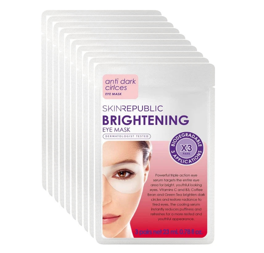 Skin Republic Vitamin C Brightening Eye Mask 3 Pairs (10 Pack)