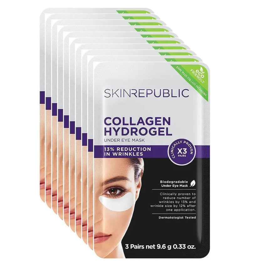 Skin Republic Collagen Under Eye Mask 3 Pairs（10 Pack）