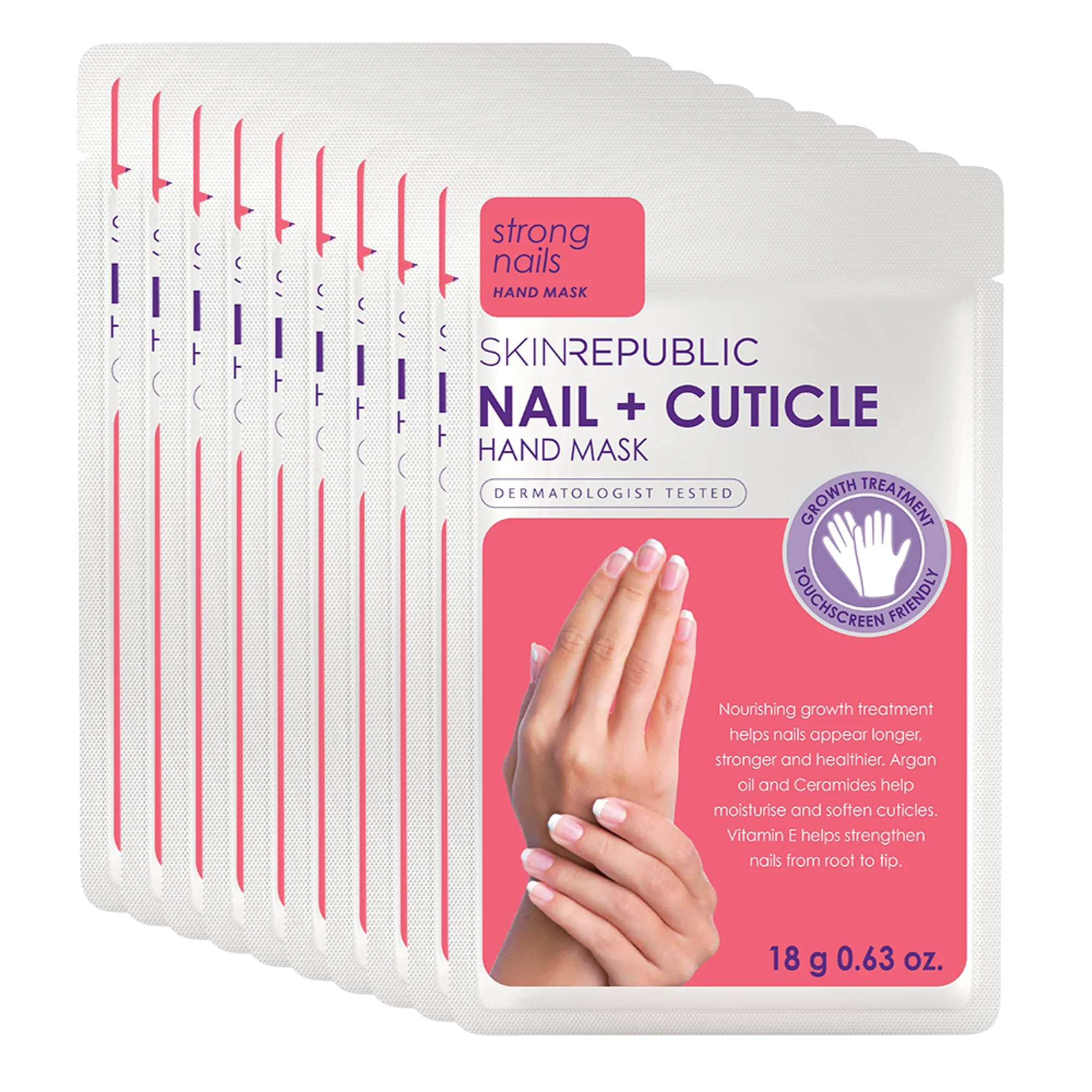 Skin Republic Nail + Cuticle Hand Mask 18g（10 Pack）