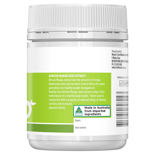Healthy Care African Mango Seed Extract 50mg 60 Capsules