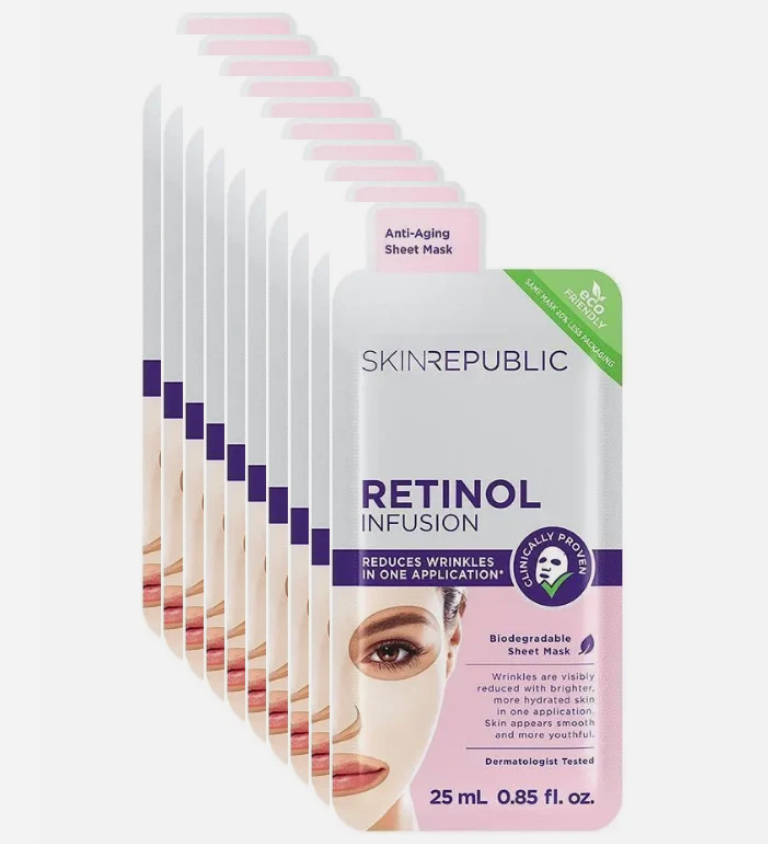 Skin Republic Retinol Infusion Face Mask 25ml (10 Pack)