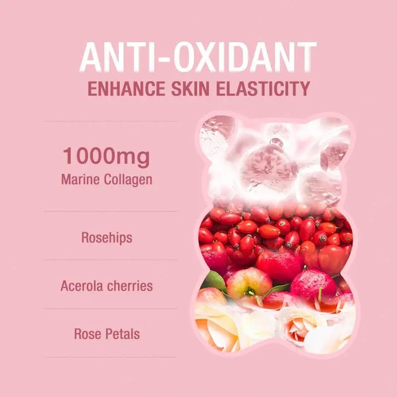 Unichi Rosa Prima Rose Collagen 60 Gummies