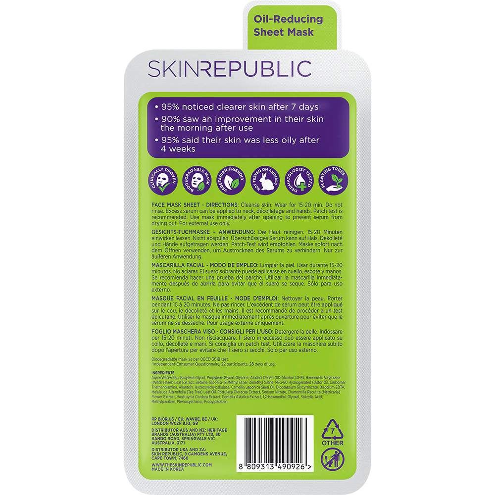 Skin Republic Spots and Blemish Face Mask 25ml
