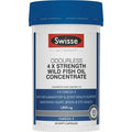 Swisse Ultiboost Odourless 4x Strength Wild Fish Oil Concentrate 60 Capsules