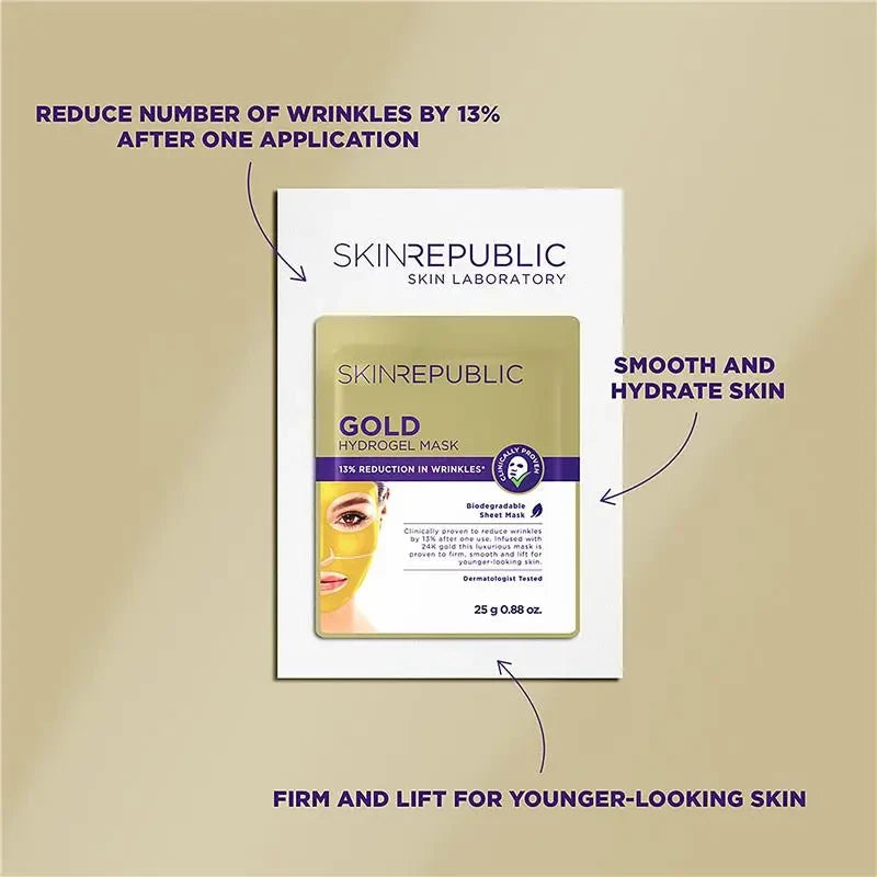 Skin Republic Gold Hydrogel Mask 25g （10 Pack）
