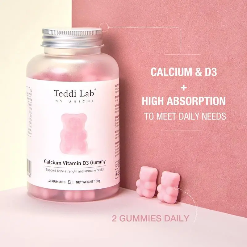 Unichi Calcium Vitamin D3 Gummy 60 Gummies
