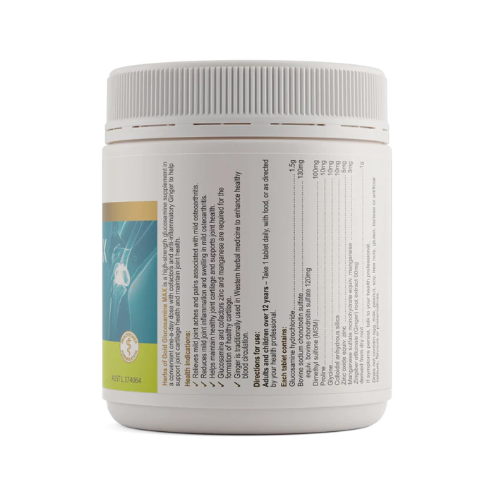 Herbs of Gold Glucosamine MAX 180 Tablets