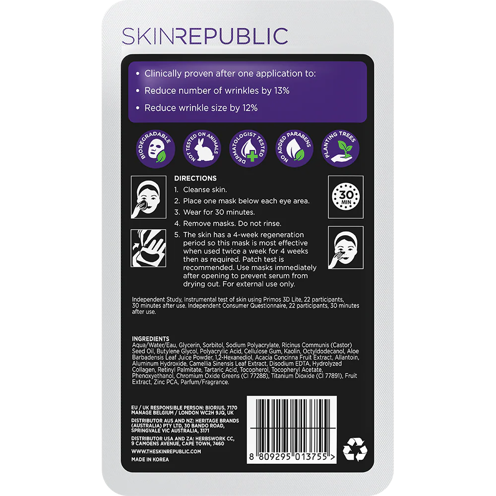 Skin Republic Collagen Under Eye Mask 3 Pairs