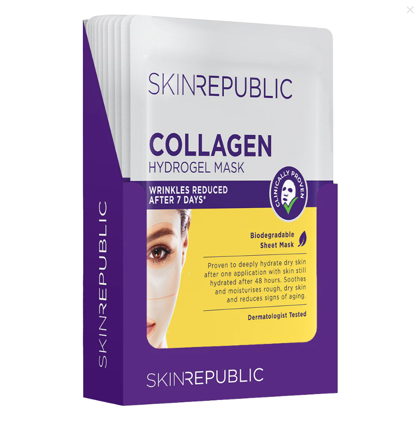 Skin Republic Collagen Hydrogel Face Mask 25g（10 Pack）