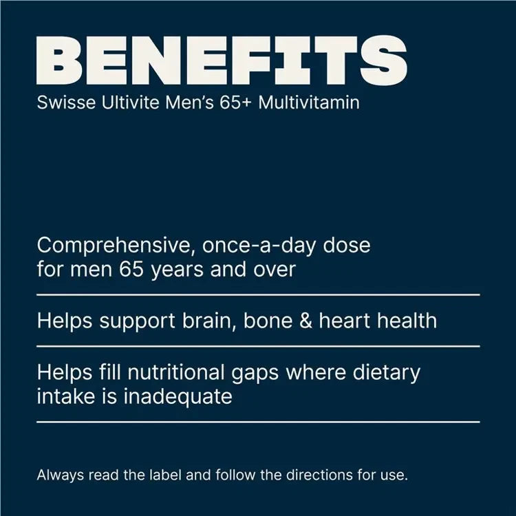 Swisse Mens Multivitamin 65+ 60 Tablets