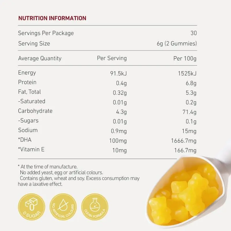 Unichi 0mega-3 DHA Gummy 60gummies