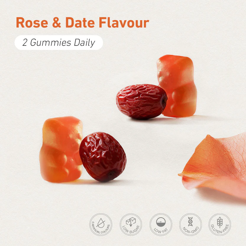 Unichi Teddi Lab Rose Iron Gummy 60 Gummies