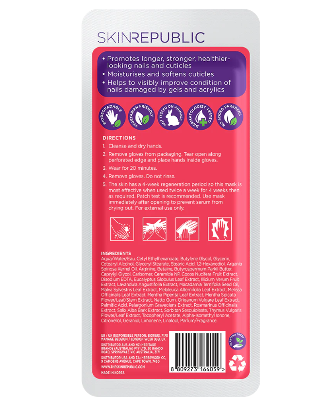 Skin Republic Nail + Cuticle Hand Mask 18g