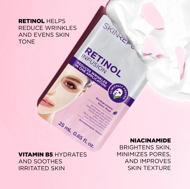Skin Republic Retinol Infusion Face Mask 25ml (10 Pack)