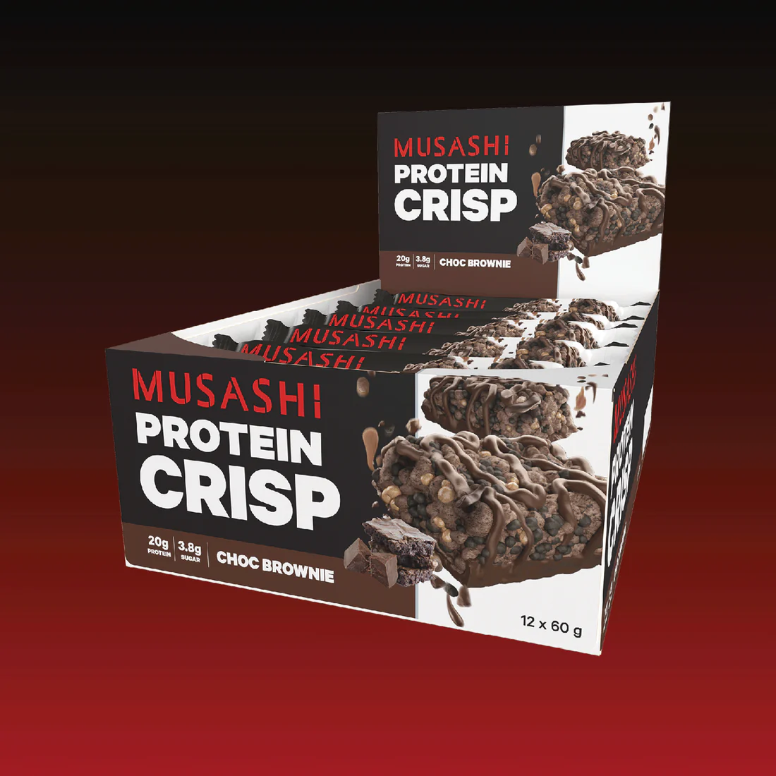 Musashi Protein Crisp-Choc Brownie 60g*12
