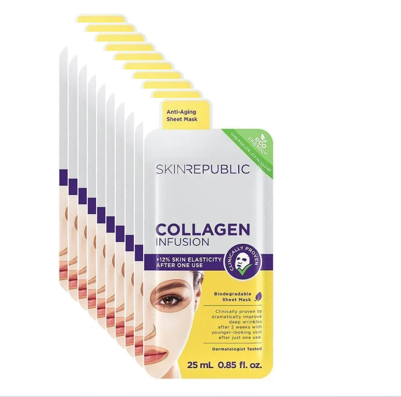 Skin Republic Collagen Infusion Face Mask 25ml （10 Pack）
