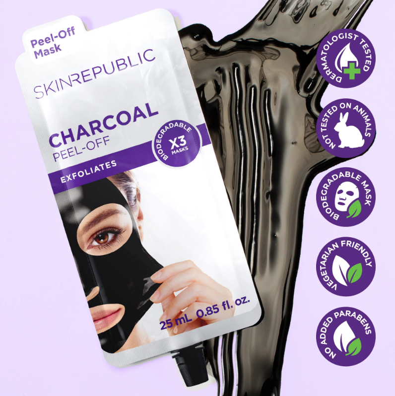 Skin Republic Charcoal Peel Off Mask 25ml（10 Pack）