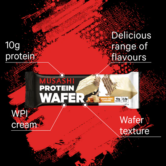 Musashi Protein Wafer-Vanilla 40g*12