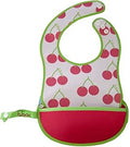 B.box Travel Bib + Flexible Spoon – Cherry Delight