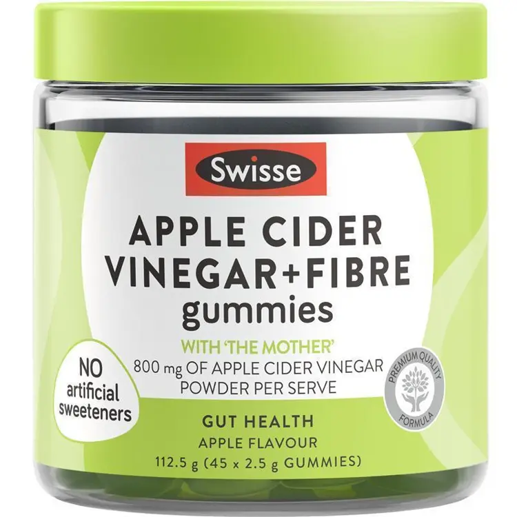 Swisse Apple Cider Vinegar & Fibre Gummies 45 Gummies