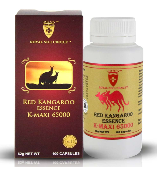 Wealthy Health Red Kangaroo Essence K-Maxi 65000 100 Capsules