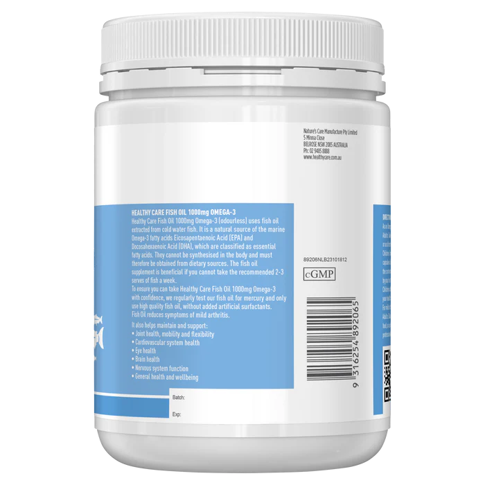 Healthy Care Fish Oil 1000mg Omega 3 400 Capsules