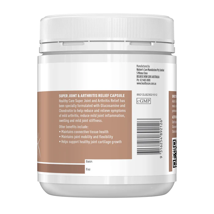 Healthy Care Super Joint & Arthritis Relief 200 Capsules