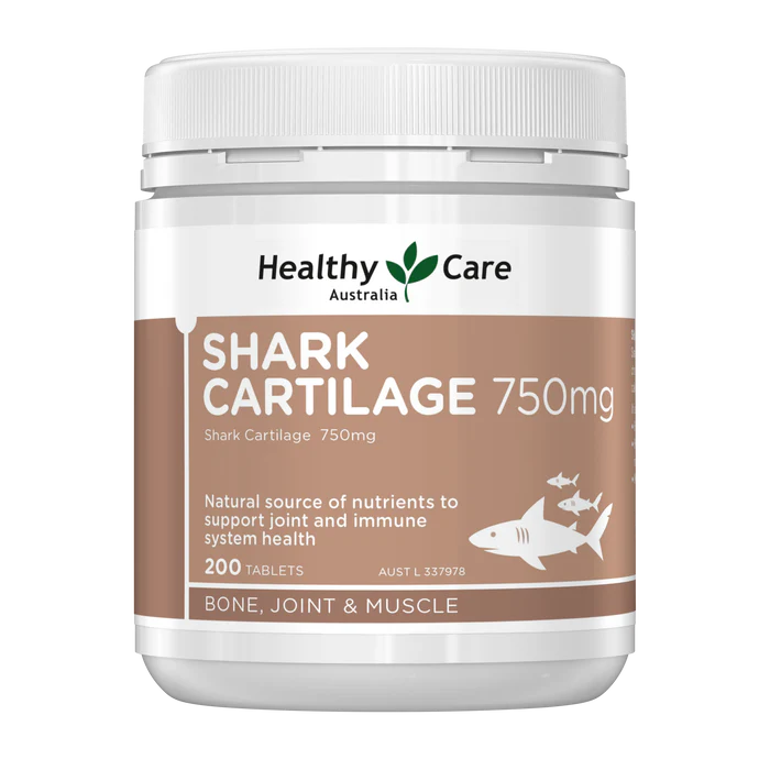 Healthy Care Shark Cartilage 750mg 200 Tablets