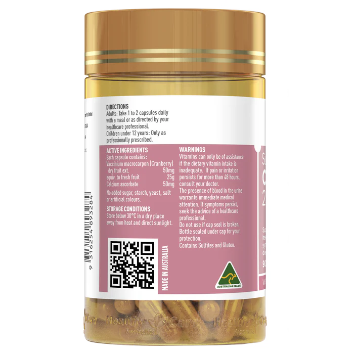 Healthy Care Super High Strength Cranberry 90 Capsules