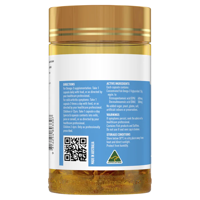 Healthy Care Triple Strength Fish Oil 150 Capsules