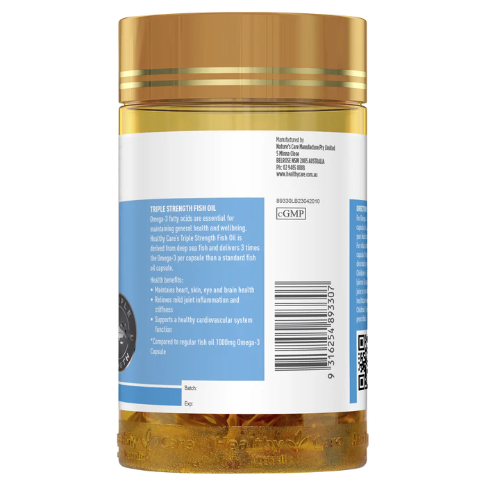Healthy Care Triple Strength Fish Oil 150 Capsules