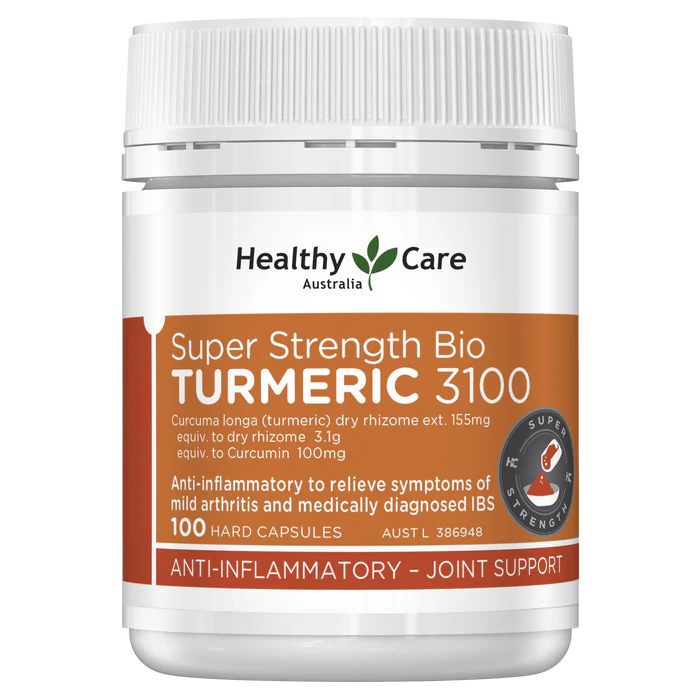 Healthy Care Super Strength Bio Turmeric 3100mg 100 Capsules
