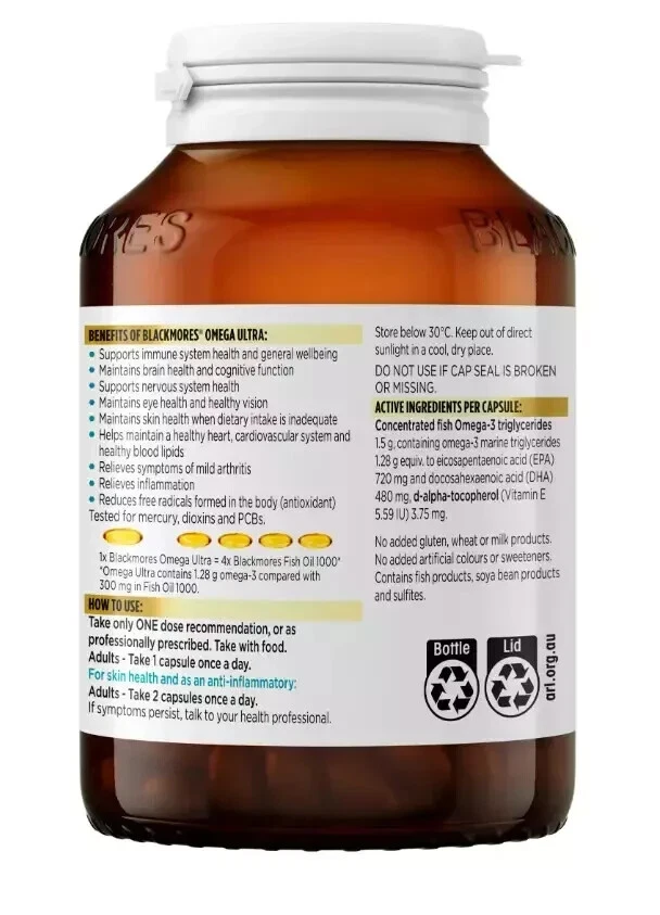 Blackmores Omega Ultra 60 Capsules