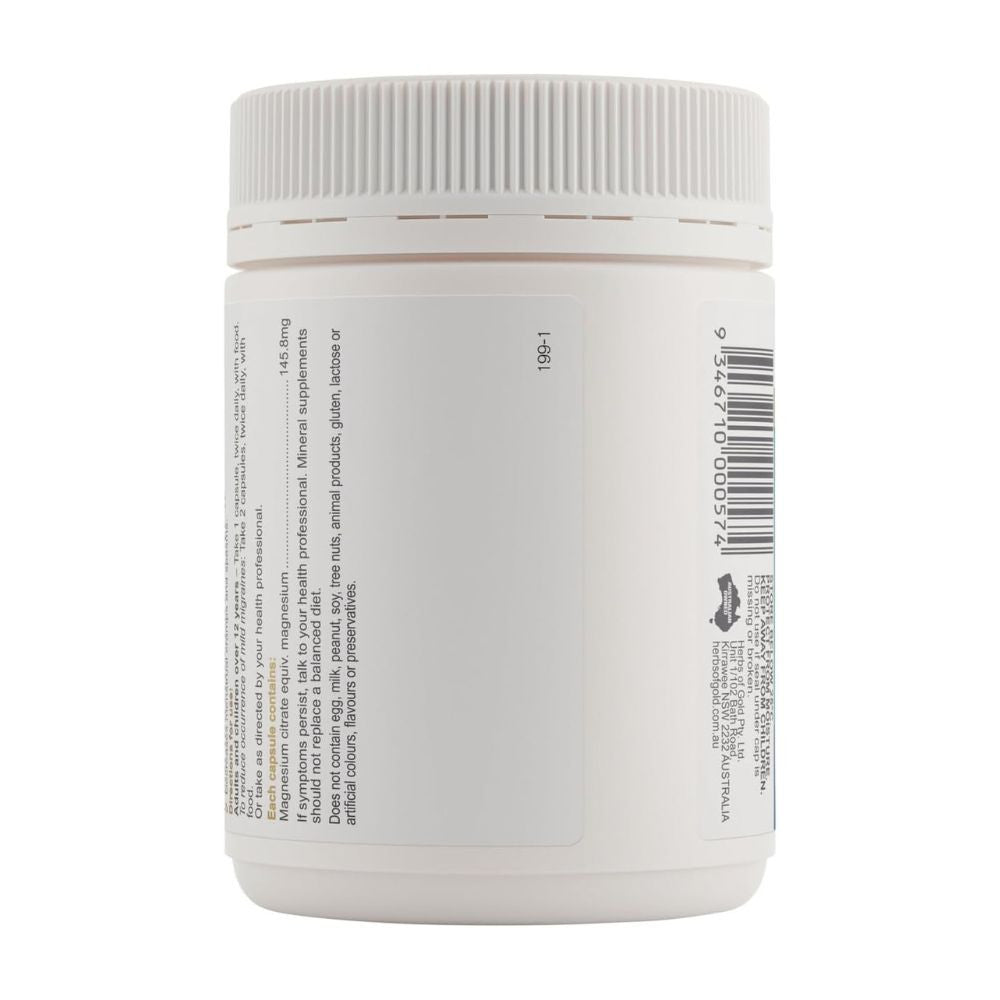 Herbs of Gold Magnesium Citrate 900 120 Capsules