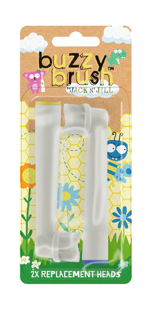 Jack N' Jill Buzzy Brush Replacement Heads - 2 Pack