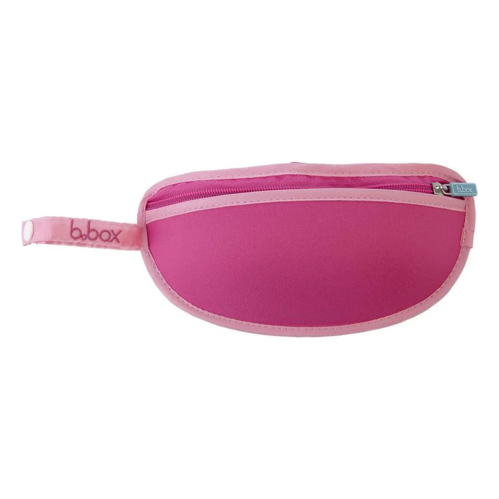 B.box Travel Bib + Flexible Spoon – Flower Power