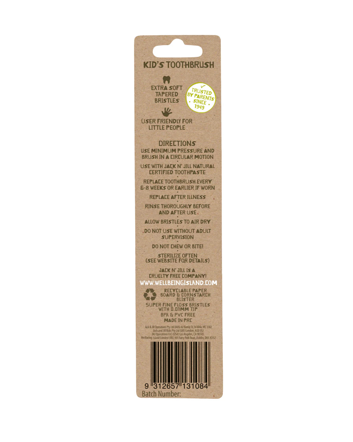 Jack N' Jill Kids Toothbrush - Dino