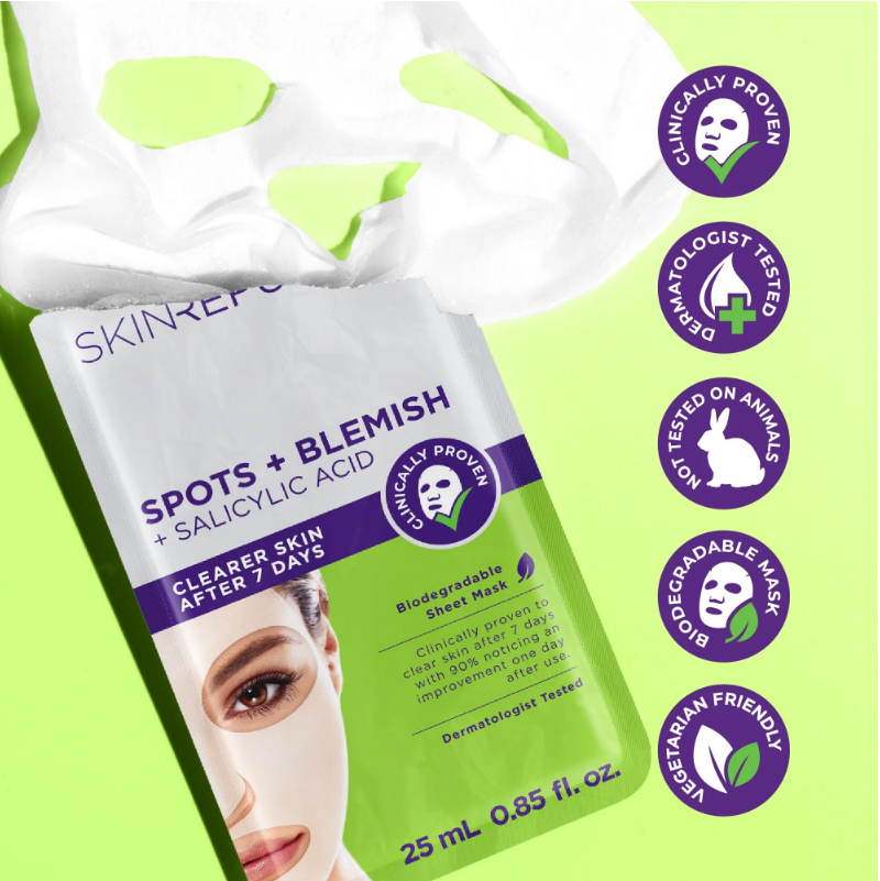 Skin Republic Spots and Blemish Face Mask 25ml（10 Pack）