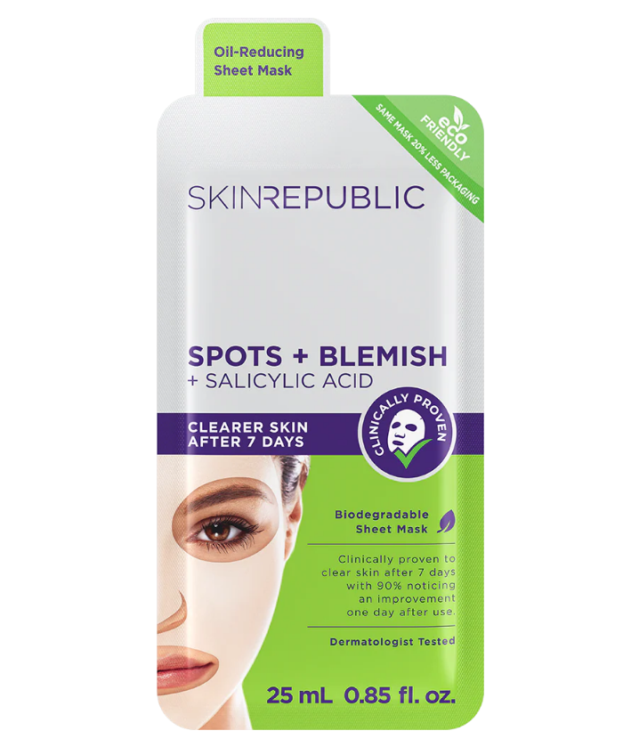 Skin Republic Spots and Blemish Face Mask 25ml（10 Pack）