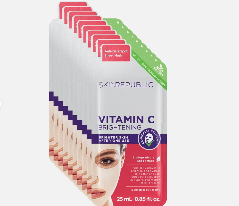 Skin Republic Brightening Vitamin C Face Mask 25ml (10 Pack)