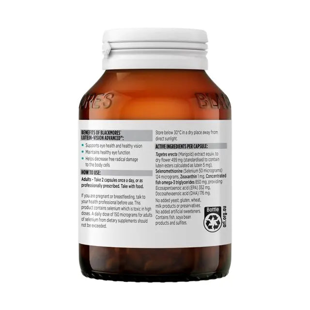 Blackmores Lutein Vision Advanced 60 Caps
